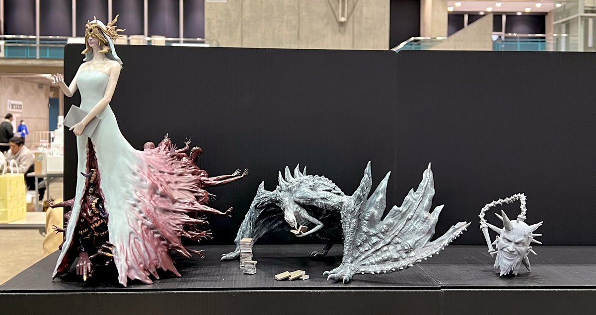 3-27-09のCREATURE JAMの卓で展示させてもらってます！

こいつは新作の『宣告者』です！

見に来てくれると嬉しいです！

#WF2025W