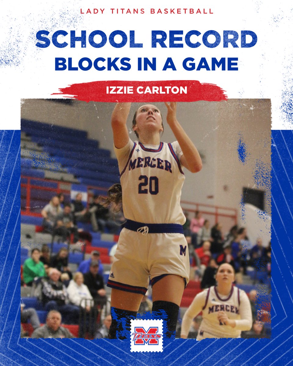 Izzie Carlton breaks her own record with 10 blocks in today’s game!