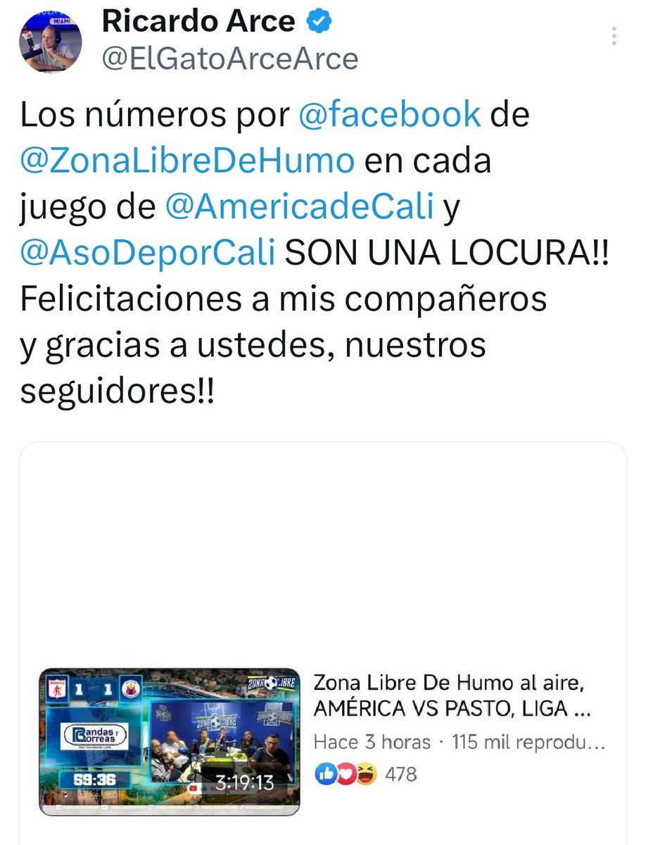 JJ Miranda (@jjmiranda15) on Twitter photo Orgulloso de hacer parte de este combo... <a href="/ZonaLibreDeHumo/">#ZonaLibreDeHumo</a> <a href="/ElPetisoArango/">Carlos Arturo Arango (Petiso) 😉</a> <a href="/ElGatoArceArce/">Ricardo Arce</a> <a href="/jorgepubliradio/">JORGE PUERTO LADINO™</a> <a href="/nelsandinonews/">Nel Sandino</a> Patiño no tiene "X" ¿y el Pastor?.... no sé. ¡¡¡¡Grandes muchachos!!!! Orgulloso de hacer parte de este combo... <a href="/ZonaLibreDeHumo/">#ZonaLibreDeHumo</a> <a href="/ElPetisoArango/">Carlos Arturo Arango (Petiso) 😉</a> <a href="/ElGatoArceArce/">Ricardo Arce</a> <a href="/jorgepubliradio/">JORGE PUERTO LADINO™</a> <a href="/nelsandinonews/">Nel Sandino</a> Patiño no tiene "X" ¿y el Pastor?.... no sé. ¡¡¡¡Grandes muchachos!!!!