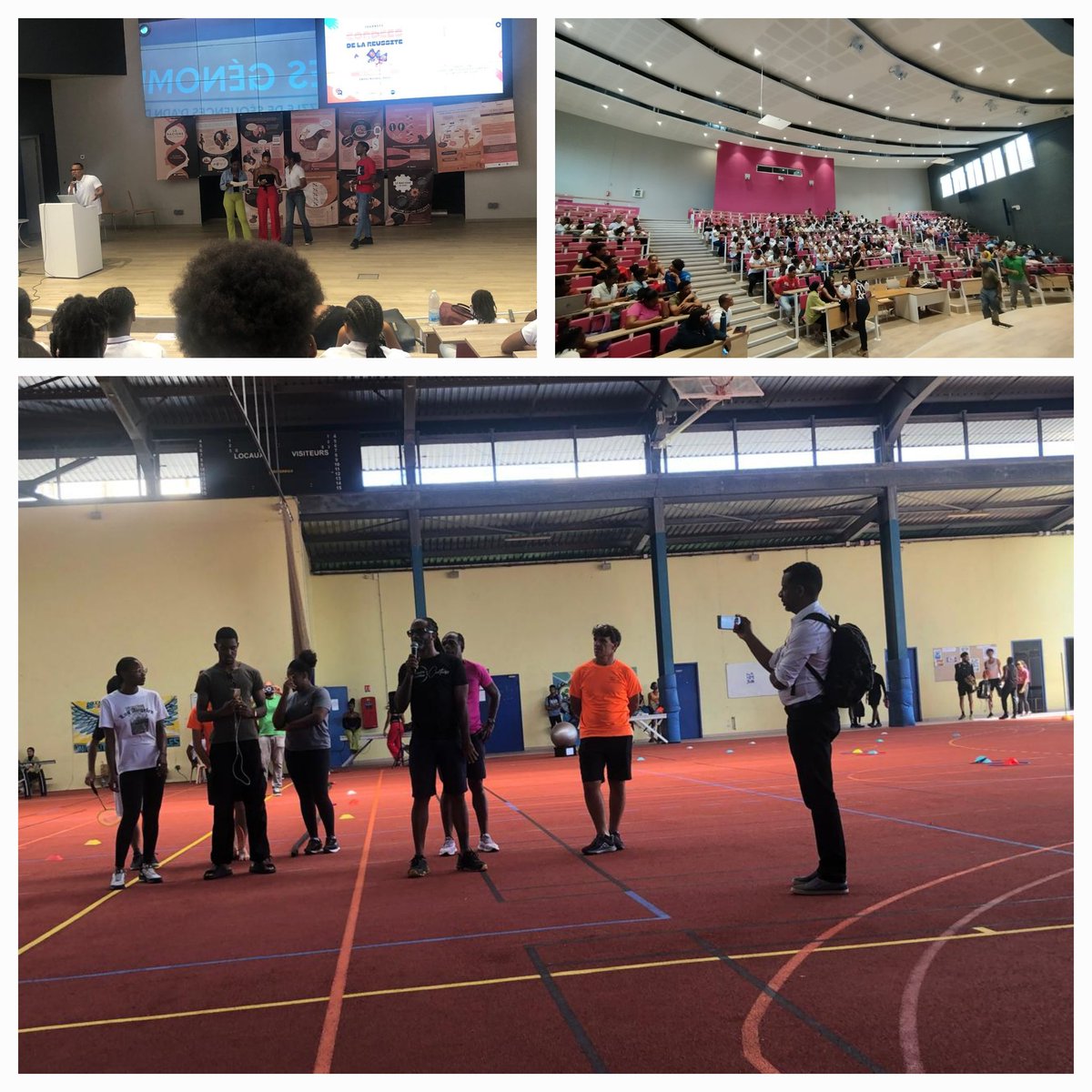 Les élèves de la cordée de la réussite du <a href="/CollegeJacques/">Clg Jacques Roumain</a> ont participé à une grande rencontre à l'Université des Antilles. Présentation des différentes filières de l'UA et les débouchés possibles. Après midi sportif avec des ateliers. 🤼‍♀️