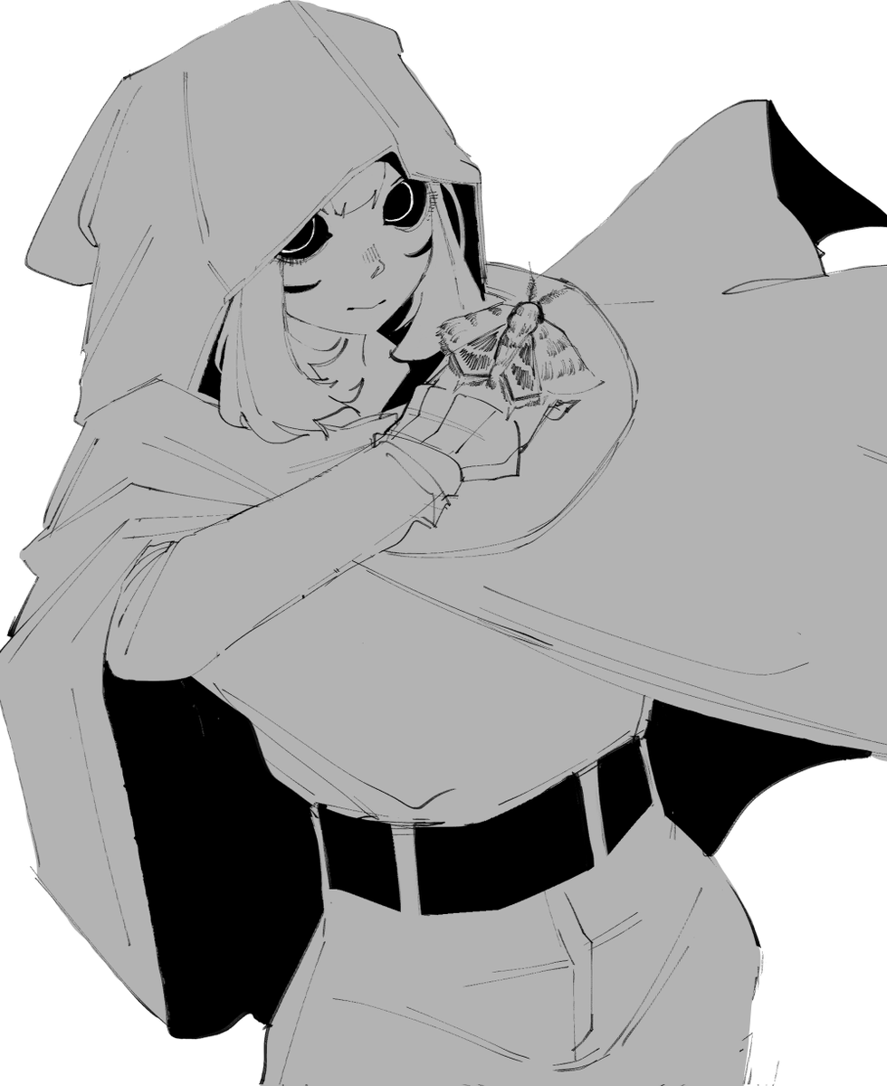 moth girl for a kofi art request thank you leif for the support!