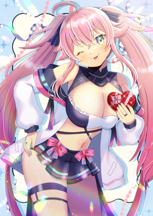 「Vtuberの梅影みあ(#umekage_mia39)さんを描かせて頂きました!」|ヒヨヨ@skeb募集中のイラスト