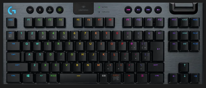 2F】 Logicool 薄型メカニカルスイッチ搭載 ワイヤレスゲーミング