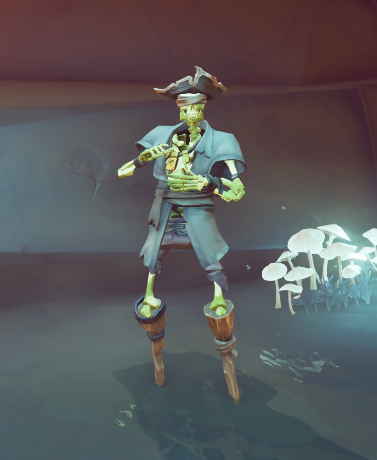 Sneaky: Three Components
1. Go away Green
2. If I can't see them, they can't see me...right?3. 
3. Me Legs sound like any normal boat sound.
#StyleOfThieves <a href="/SeaOfThieves/">Sea of Thieves</a>