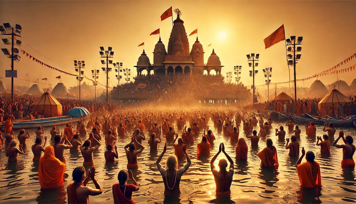 thakurdalipsing's tweet photo. कुंभ स्नान का वास्तविक महत्व

कुंभ स्नान केवल पवित्र नदियों में स्नान करने तक सीमित नहीं है; इसका असली महत्व आत्मिक शुद्धि और आध्यात्मिक जागरूकता से जुड़ा है। जो व्यक्ति कुंभ समय गंगा स्नान के दौरान अपने पूर्व में किए गए पाप कर्मों का पश्चाताप करता है, उन्हें छोड़��े का संकल्प लेता है, और भविष्य में  शुभ कर्म करने का दृढ़ निश्चय करता है—वही वास्तव में गंगा स्नान का सच्चा लाभ प्राप्त करता है।

संत-महात्माओं के दर्शन और उपदेश

कुंभ मेले में संत-महात्माओं, साधु-संतों एवं गुरुओं का सान्निध्य प्राप्त करना एक और महत्वपूर्ण पक्ष है। उनके उपदेशों को सुन कर, ग्रहण कर, और जीवन में उतार कर ही सच्ची आध्यात्मिक उन्नति संभव होती है। केवल बाहरी स्नान से आत्मिक शुद्ध��� संभव नहीं है, बल्कि बुरी आदतों को त्यागकर, शुभ कर्मों को अपनाकर, और धर्म के मार्ग पर चल कर ही मोक्ष प्राप्ति का मार्ग प्रशस्त होता है।

क्या केवल स्नान से मोक्ष संभव है?

यदि मात्र गंगा स्नान से मोक्ष संभव होता, तो मेंढक, मछली आदि जलचर जीव, जो निरंतर गंगा जी में रहते हैं, सब से पहले मोक्ष प्राप्त कर लेते। इस संदर्भ में गुरुबाणी में लिखा गया है: 
जल के मजन जे गति होवै, नित  नित मेंढक नावै। जैसे मेंढ�� तैसे ओइ न��, फिर फिर जोनी आवै।
अर्थात्, यदि केवल जल में स्नान करना ही मोक्ष का साधन होता, तो मेंढक, जो सदैव जल में रहते हैं, सब से पहले वही मुक्त हो जाते। सतगुरु अमर दास जी ने भी लिखा है:
"मन मैले सब कुछ मैला, तन धोते मन अच्छा ना होए"। 

मोक्ष प्राप्ति के लिए केवल बाहरी स्नान पर्याप्त नहीं; उसके लिए आत्मिक शुद्धि अनिवार्य है।

मोक्ष प्राप्ति का सच्चा मार्ग

मोक्ष की प्राप्ति के लिए मन के विकारों को दूर करना आ��श्यक है। तीर्थों में स्नान से शारीरिक रोगों का निवारण हो सकता है, लेकिन मन के रोग—जैसे: बुरा बोलना, हर समय किसी की बुराई करनी, हर समय किसी के अवगुण देखने, अहंकार, लालच, ईर्ष्या, क्रोध आदि, केवल जल में स्नान करने से दूर नहीं हो सकते। इन मानसिक विकारों को समाप्त करने के लिए गुरु के उपदेशों को अपनाना, साधु-संतों के मार्गदर्शन में रहना, और शुभ कर्मों को अपनाना अति आवश्यक है।

कुंभ स्नान और आंतरिक शुद��धि

जो लोग कुंभ स्नान को केवल एक परंपरा या उत्सव मानते हैं, मन में छल-कपट रखते हैं, स्नान करके अहंकार करते हैं, दिखावे के लिए स्नान करते हैं, और अपने ��र्मों में कोई परिवर्तन नहीं लाते—उनके लिए यह स्नान मात्र एक औपचारिकता रह जाता है। जो लोग मन में किसी भी प्रकार की बुराई रखकर कुंभ स्नान करते हैं, मन में बुराई होने के कारण उन को दो गुना होकर पाप लगता है। सतगुरु नानक देव जी ने लिखा है: 

नावण चले तीरथीं, मन खोटे तनु चोर। एक भउ लथी नातियां, दुइ भौ चड़ीअस होर।

 कुंभ स्नान का वास्तविक उद्देश्य आत्मशुद्धि, गुरुजनों के उपदेशों का पालन, तथा जीवन में ध��्म और सद्गुणों को स्थापित करना है। मन के विकारों से मुक्ति केवल सत्संग, गुरु धारण करने, उनके उपदेशों को अपनाने और जीवन में धर्म का अनुसरण करने से संभव है। यही सच्चा कुंभ स्नान है और यही मोक्ष प्राप्ति का वास्तविक मार्ग है।

जो लोग केवल बाहरी दिखावे के लिए, अहंकारवश, या मात्र मेले का आनंद लेने के लिए कुंभ स्नान करते हैं, लेकिन अपने आचरण में कोई सुधार नहीं करते, वे मोक्ष के अधिकारी नहीं हो सकते। ��ास्तविक कुंभ स्नान तभी सार्थक होता है जब व्यक्ति आत्मविश्लेषण करे, अपने दोषों को पहचाने, सच्ची श्रद्धा से स्नान करे, और संत-महापुरु��ों के उपदेशों को जीवन में धारण करे।

#कुंभ #KumbhMela2025 #BamBam 

@RSSorg @VHPDigital @BJP4India @bhogleharsha @drharshvardhan 

@INCIndia @IYC @INCMP @YSRCParty @SGPCAmritsar @mssirsa @diljitdosanjh @editorvskbharat @RVCJ_FB @MediaCellSP @PTI_News @medianama @CongressMediaMV @SoniaGandhi_FC @narendramodi @myogiadityanath @unitedsikhs @SikhFedUK @PTC_Network @PTC_Network @dailypostpunjab @RozanaSpokesman @RSSorg @friendsofrss @VHPDigital @NewsNationTV @DrGauravGarg4 @SanatanTalks @lokeshchugh09 @bharatjodo @ZeeNews @ZeeNewsEnglish @DDNewslive @ashwinravi99 @sikka_harinder 
@rpsinghkhalsa @VHPDigital @SanatanTalks @everythings_13 @Harydunlop