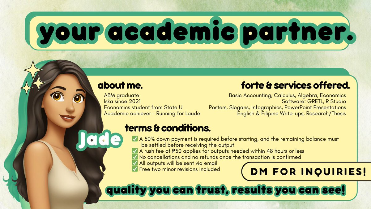 JADE | an acad commissioner! tweet media