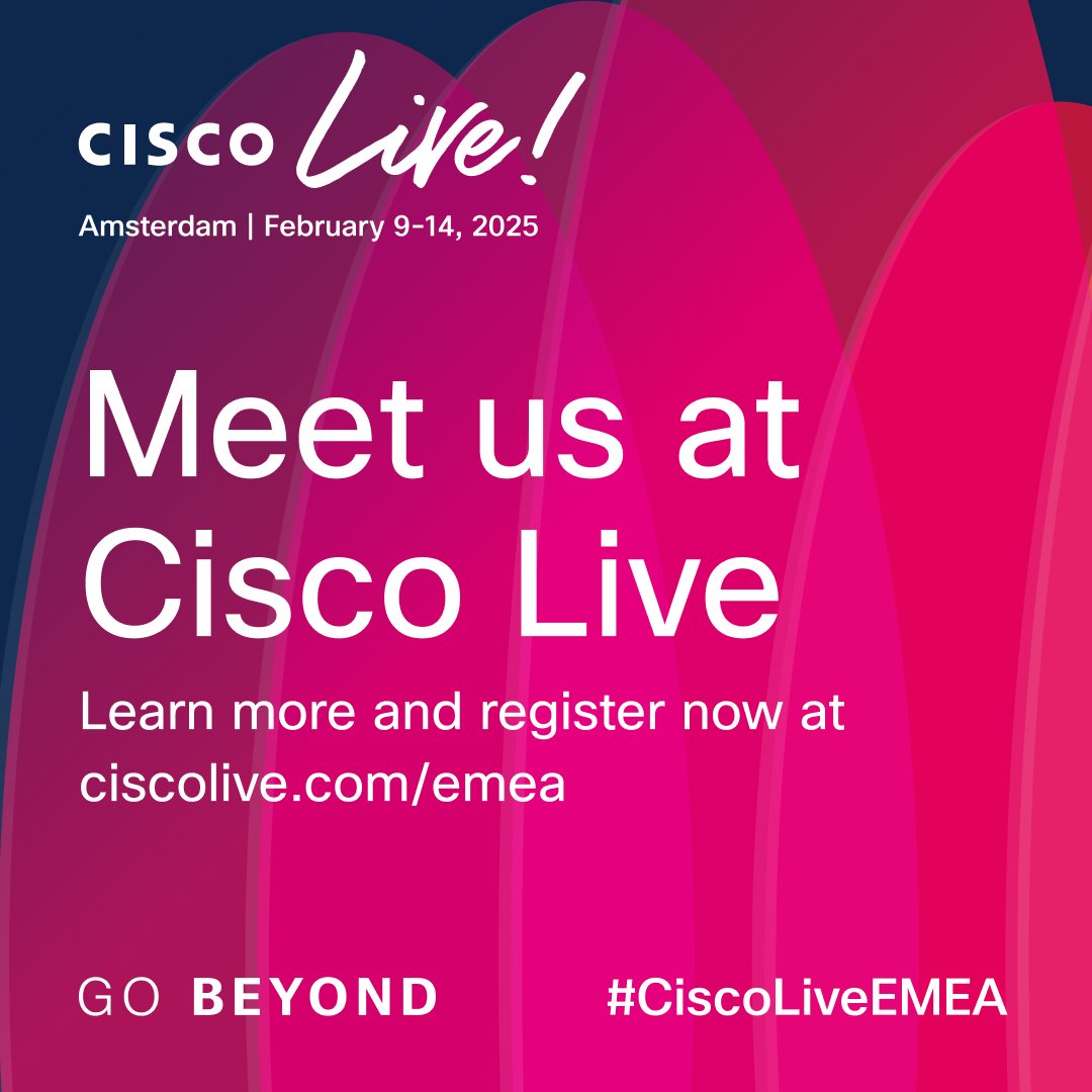 Join us in THE WORLD OF SOLUTIONS at Cisco Live EMEA starting tomorrow! Meet Radware at Booth B08A to discuss how we can make your business more secure with DDoS Protection, Web Application Security, and Secure ADC. ow.ly/rbrT50Uu6RB
#CiscoLiveEMEA