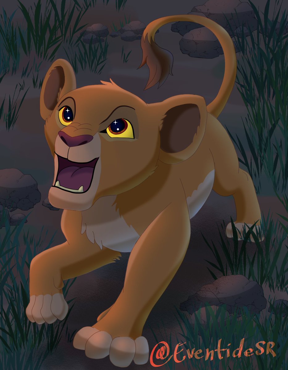 EventideSR's tweet image. The scene at the end of Mufasa: The Lion King, where Kiara roared with her grandfather was too cute. I just had to do something for it. 💛 #Musafa #TheLionKing #TLK