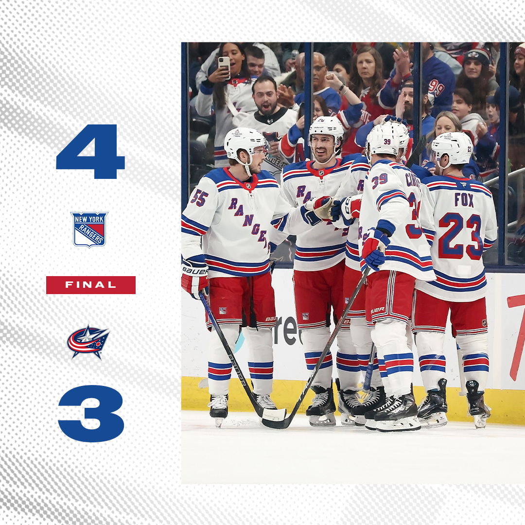 NYRangers's tweet photo. SATURDAY NIGHT W. https://t.co/caEFpr58eZ