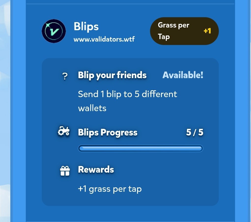 Hi guys,
The blip issue got fixed +1 tap are reflected to my turbo Tap boost page.

<a href="/Validators_/">Validators</a> 
<a href="/Alucard_eth/">Purchased Alucard</a> <a href="/asclubnft/">After School Club</a> <a href="/EclipseFND/">Eclipse</a> <a href="/hammathyme/"></a> <a href="/0xSydney/">sydney</a>