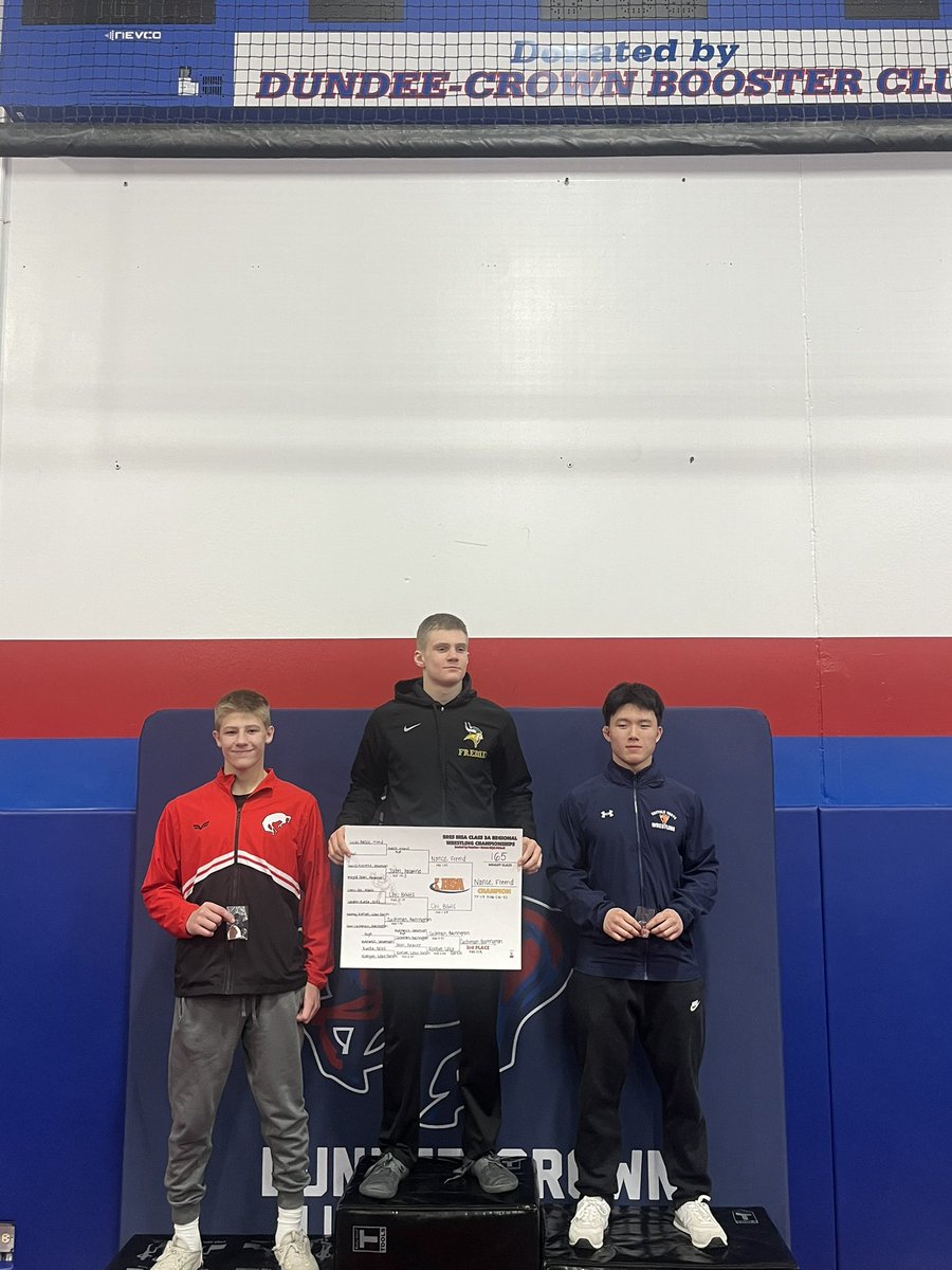 Coach Beres Buffalo Grove H.S. Wrestling (@bgtheherdwrestl) on Twitter photo Congrats to our 3 sectional qualifiers. 2 of 3 qualifiers are freshmen.
Sasha H Regional Champion
Mykola S 3rd place
Chris C 2nd place
<a href="/BG_Bison/">BG_Bison</a> <a href="/BGHSBoosters2/">BGHS Bison Boosters</a> <a href="/BGBisonAD/">Buffalo Grove Athletics</a> Congrats to our 3 sectional qualifiers. 2 of 3 qualifiers are freshmen.
Sasha H Regional Champion
Mykola S 3rd place
Chris C 2nd place
<a href="/BG_Bison/">BG_Bison</a> <a href="/BGHSBoosters2/">BGHS Bison Boosters</a> <a href="/BGBisonAD/">Buffalo Grove Athletics</a>