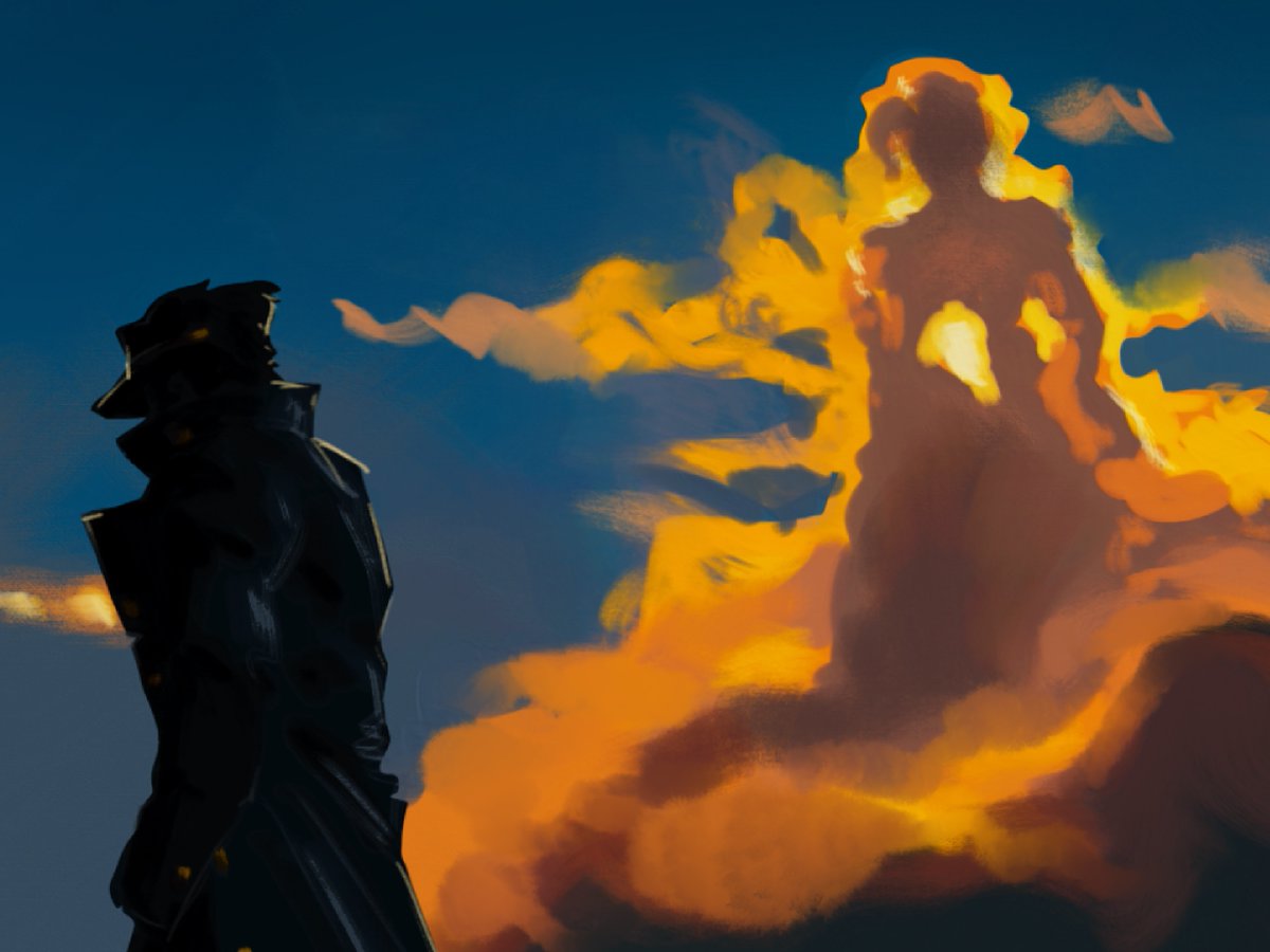 newdawnrises's tweet image. Sketch VS Final 
#JJBA #JoJosBizarreAdventure