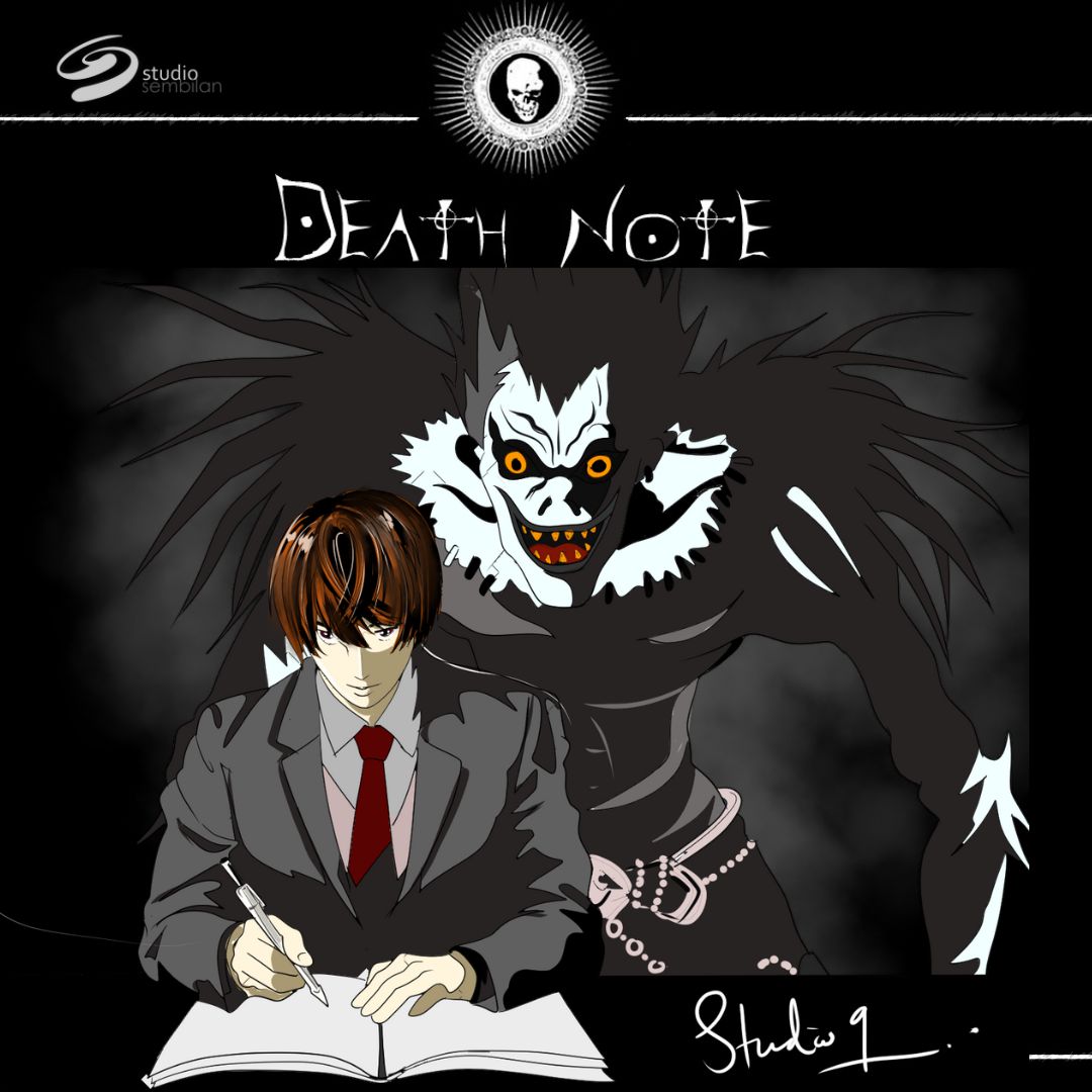 studio9v2's tweet photo. Selamat berlibur guys !!!!

#drawing #livedrawing #manga #anime #deathnote #ryuk #yagamilight https://t.co/Ntp2frxmBE