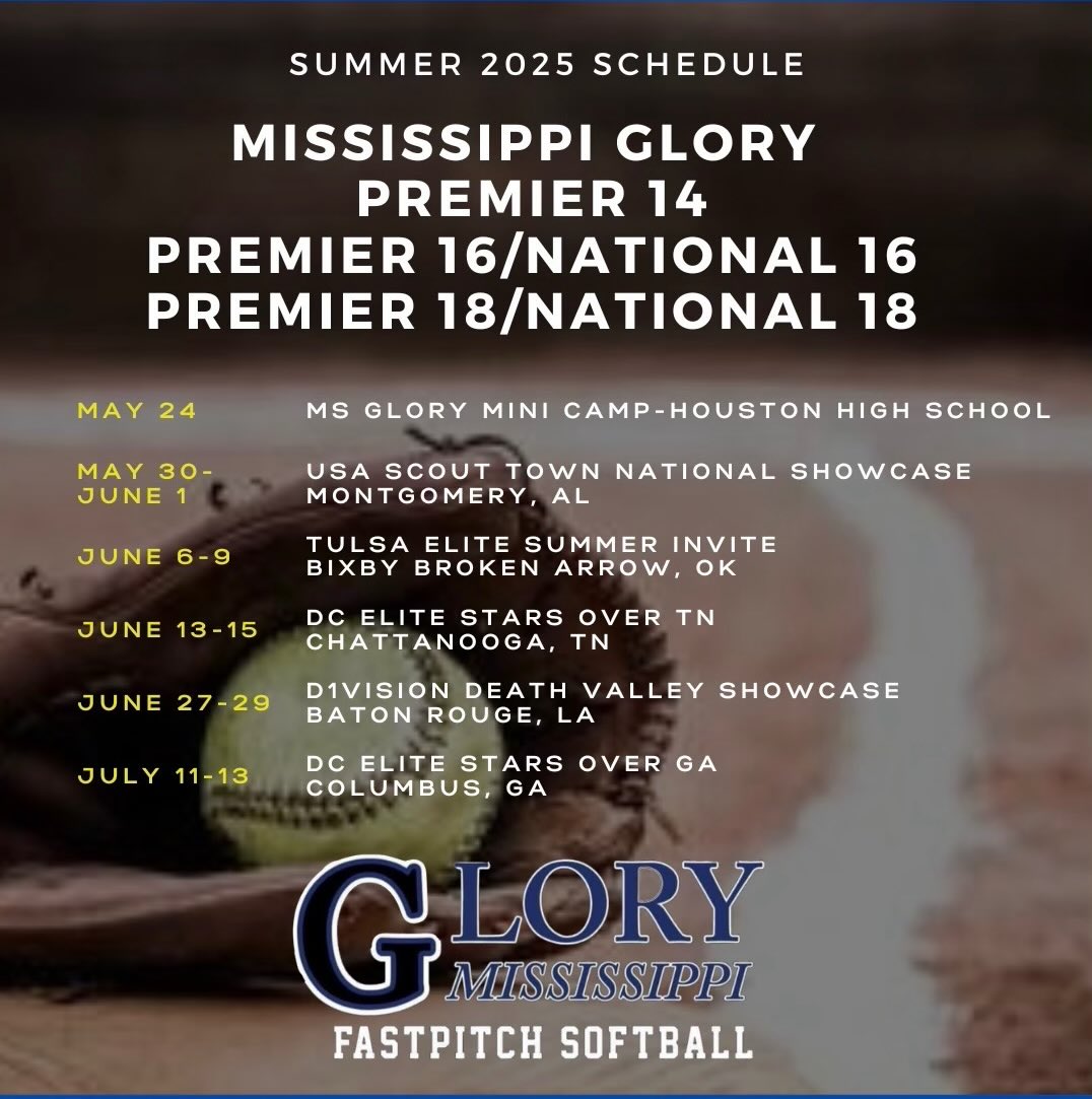 Ada_Woodruff's tweet image. Looking forward to this summer playing with Mississippi Glory 18u Premier- Lewis @ms_premier18!!
