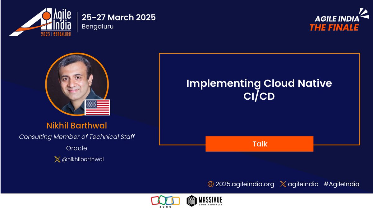 Agile India (@agileindia) on Twitter photo Join <a href="/nikhilbarthwal/">Nikhil Barthwal</a> at #AgileIndia to learn how to overcome cloud-native CI/CD challenges. Discover key tools and best practices for modern DevOps. Register now: confengine.com/conferences/ag… #DevOps #CloudNative Join <a href="/nikhilbarthwal/">Nikhil Barthwal</a> at #AgileIndia to learn how to overcome cloud-native CI/CD challenges. Discover key tools and best practices for modern DevOps. Register now: confengine.com/conferences/ag… #DevOps #CloudNative