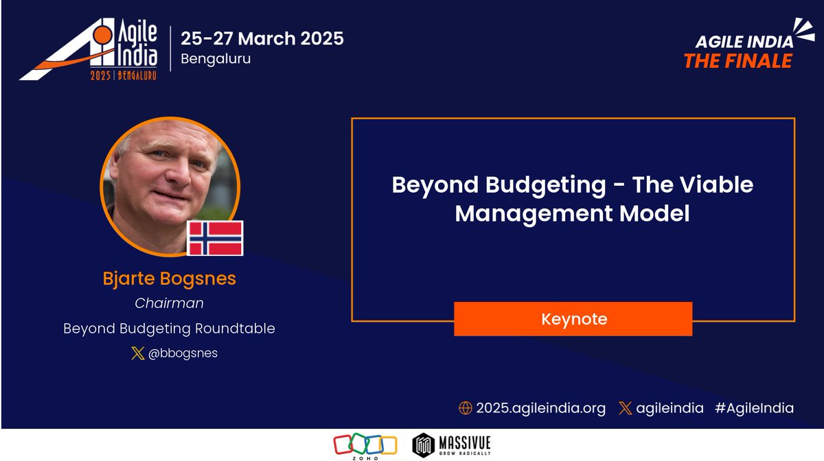 Agile India (@agileindia) on Twitter photo Join <a href="/bbogsnes/">Bjarte Bogsnes</a> at #AgileIndia to learn why traditional management assumptions are holding back true agile transformation. Discover Beyond Budgeting - the model designed for enterprise-level agility. Register: confengine.com/conferences/ag… #BeyondBudgeting Join <a href="/bbogsnes/">Bjarte Bogsnes</a> at #AgileIndia to learn why traditional management assumptions are holding back true agile transformation. Discover Beyond Budgeting - the model designed for enterprise-level agility. Register: confengine.com/conferences/ag… #BeyondBudgeting