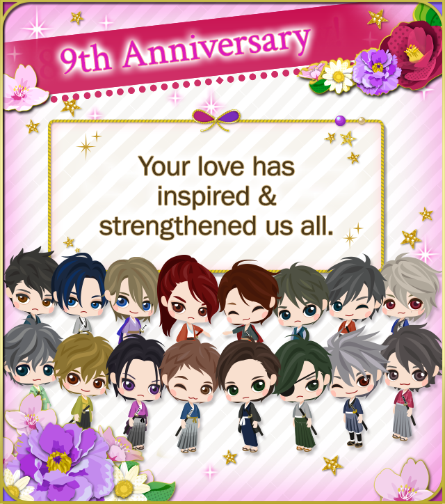 Voltage_SLBP's tweet photo. 9 years of love...
9 years of support...
Thank you so much for with us over the past 9 years. 
We look forward to adding even more dramatic, timeless romance to your life!❤

Check out the 9th Anniversary page for more exciting news!

#SLBP #Anniversary #9Years #Thanks https://t.co/C18JqRS2CN