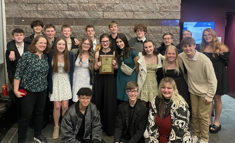 LennoxJrSrHS's tweet photo. One Act Play results.... Superior Tech Award, Outstanding ensemble awards for the chorus and Ariana and Riley as the twins; individual acting awards to Noah Sayler, Isaiah Sayler, Zander Hazuka, and Miriam Welch and SUPERIOR OVERALL!!!  We swept awards!!! Awesome!!! https://t.co/oAlLxMHENP