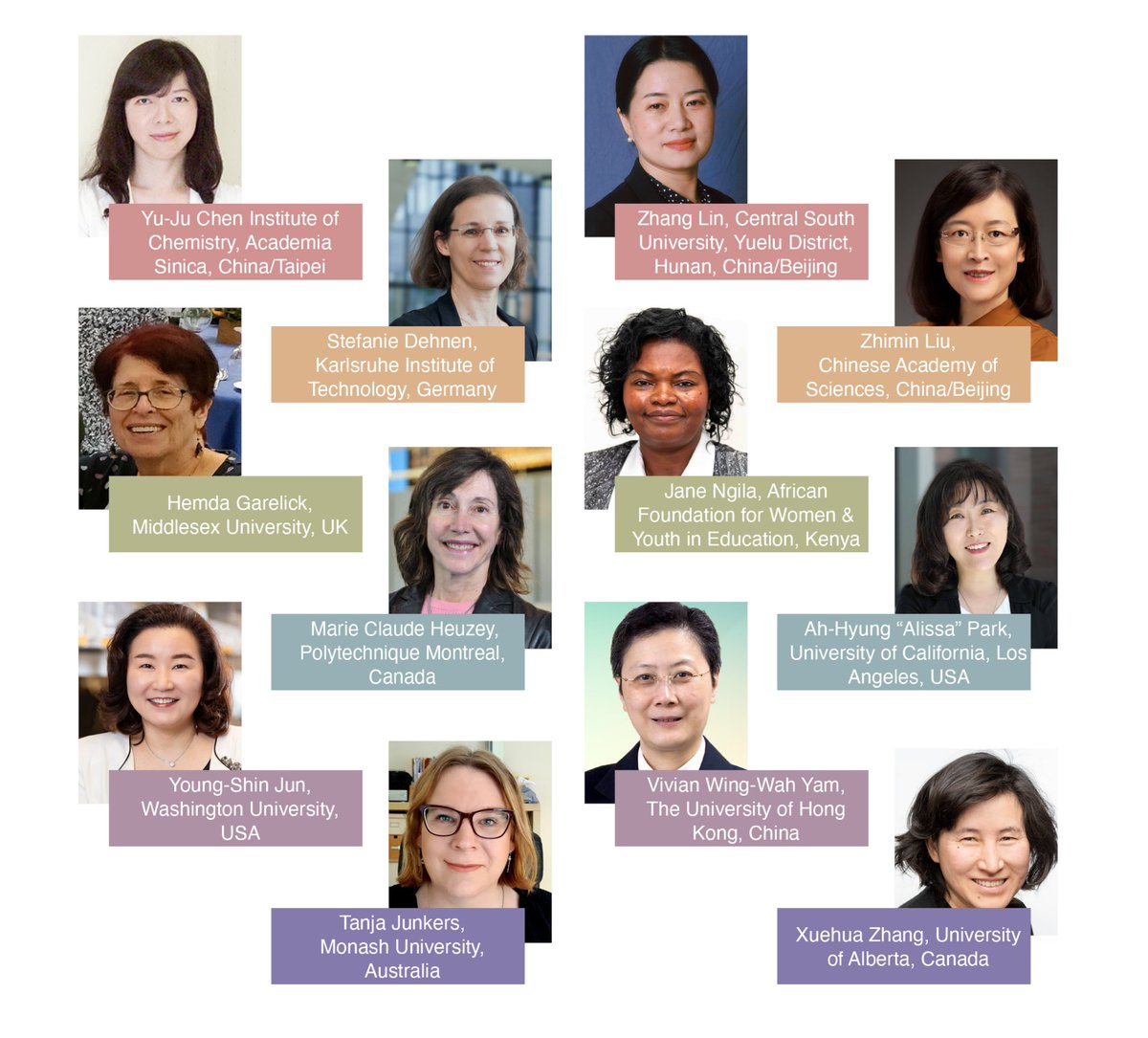 Awardees of the IUPAC 2025 Distinguished Women in Chemistry or Chemical Engineering  #WomenInScience #chemistry iupac.org/awardees-of-th…