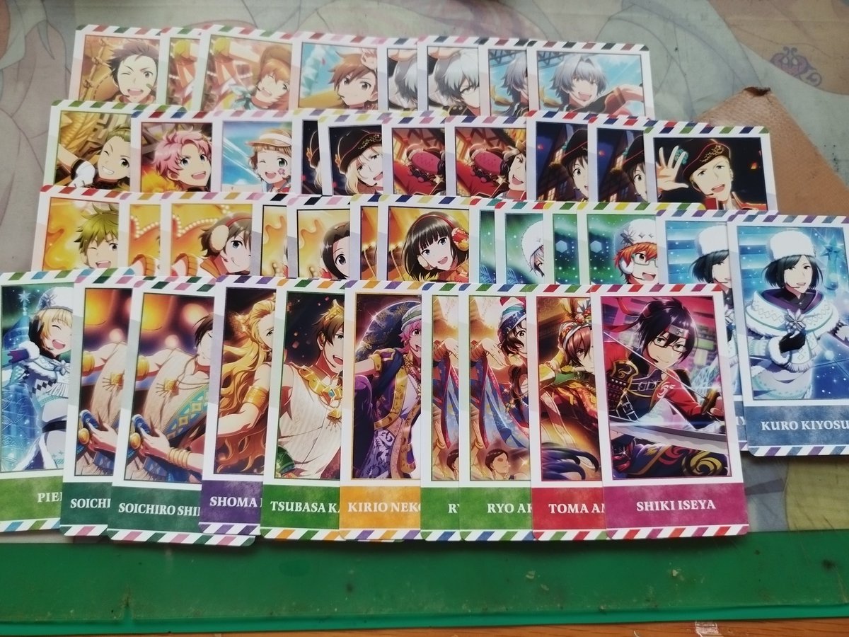 KVnEaFM7dfhD7yh's tweet photo. SideM　チケコレvol.2
譲龍春名志狼道夫漣翔太大吾かのん圭アスラン旬北斗隼人巻緒直央麗夏来享介九郎ピエール荘一郎翔真翼キリオ涼冬馬四季
求次郎、雨彦>クリス https://t.co/EWvSmgZFwh