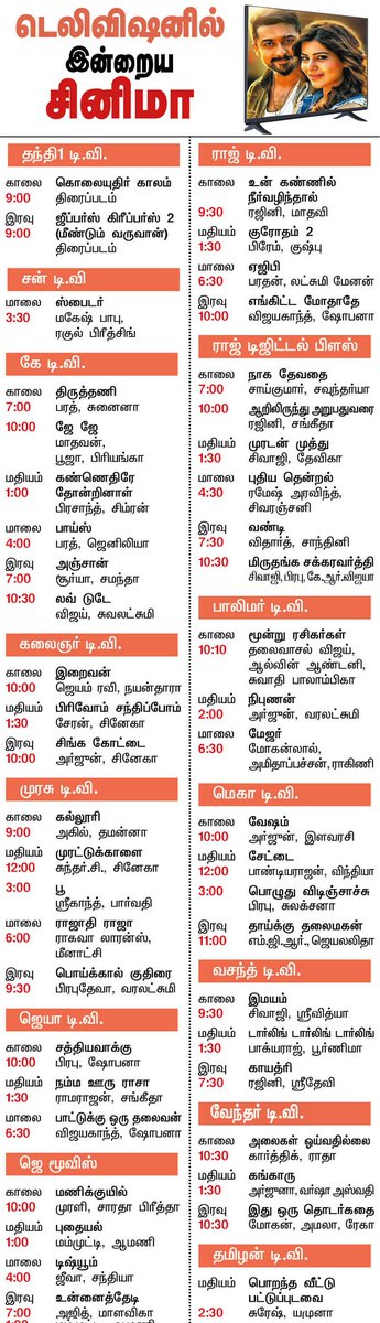 TTSR_Official's tweet photo. #ChinnaThiraiCinema
#KolayuthirKaalam
#JeepersCreepers
#ThanthiOne
(08-02-2025) Paper ๐๏ธ Ad
@Thanthionetv @TTSR_Official @vijayavikashm #FistsPower #JeepersCreepers2
#VIJAYAVIKASHM https://t.co/DbS1q5oeuU
