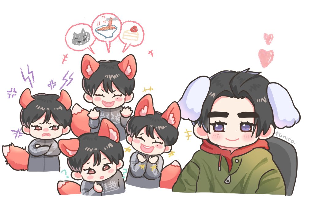 uniconinico's tweet photo. 🦊→😳🤣😡😄
🐶→😶🙂☺️🥰

#sunsun #ENHYPENfanart https://t.co/ZuWXy5tIRE