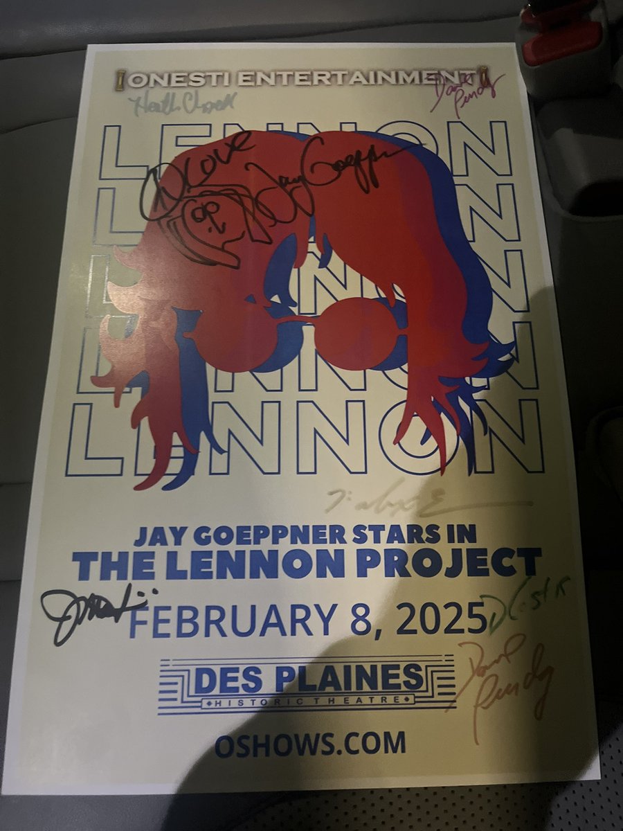 The Lennon Project: A John Lennon tribute at the Des Plaines Theater.  Really good show.