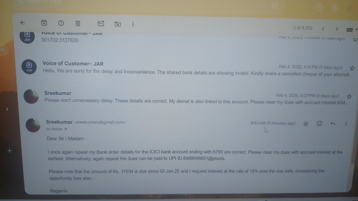 sreecommonman's tweet photo. The story of jar follow up https://t.co/un0OTOFYVN