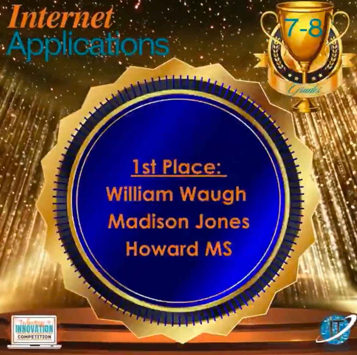 I am super proud of these <a href="/APSHoward/">David T. Howard Middle School</a> Rams 🐏 💙💛! They placed first for their category of Internet Application in the District Technology Fair and are headed the State competition! Way to go Maddie and Adler 🎉!!!