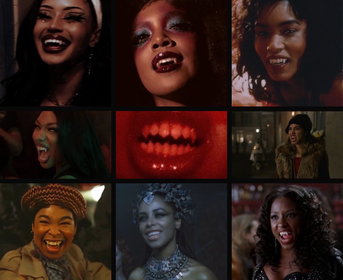 horrorsthetics's tweet image. black women as vampires