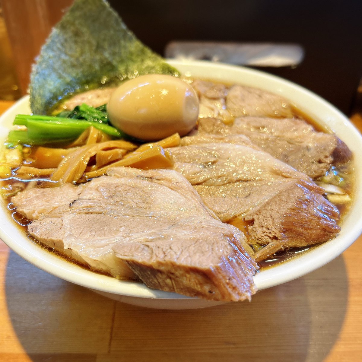 shi2za's tweet photo. りきどう @岐阜市
らぁめん(細麺)チャーシュー大盛+玉子券
凄旨豚の食べ応えすんごい🐖
#りきどう https://t.co/kSdzmtinOJ