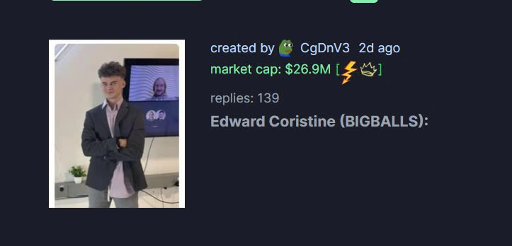 #bigballs dev
It's now or never
$DOPE

CMYDBiVNuAPLFUwBjfuX5tmqrjnyg77oN17Fh63xpump
dexscreener.com/solana/cmydbiv…