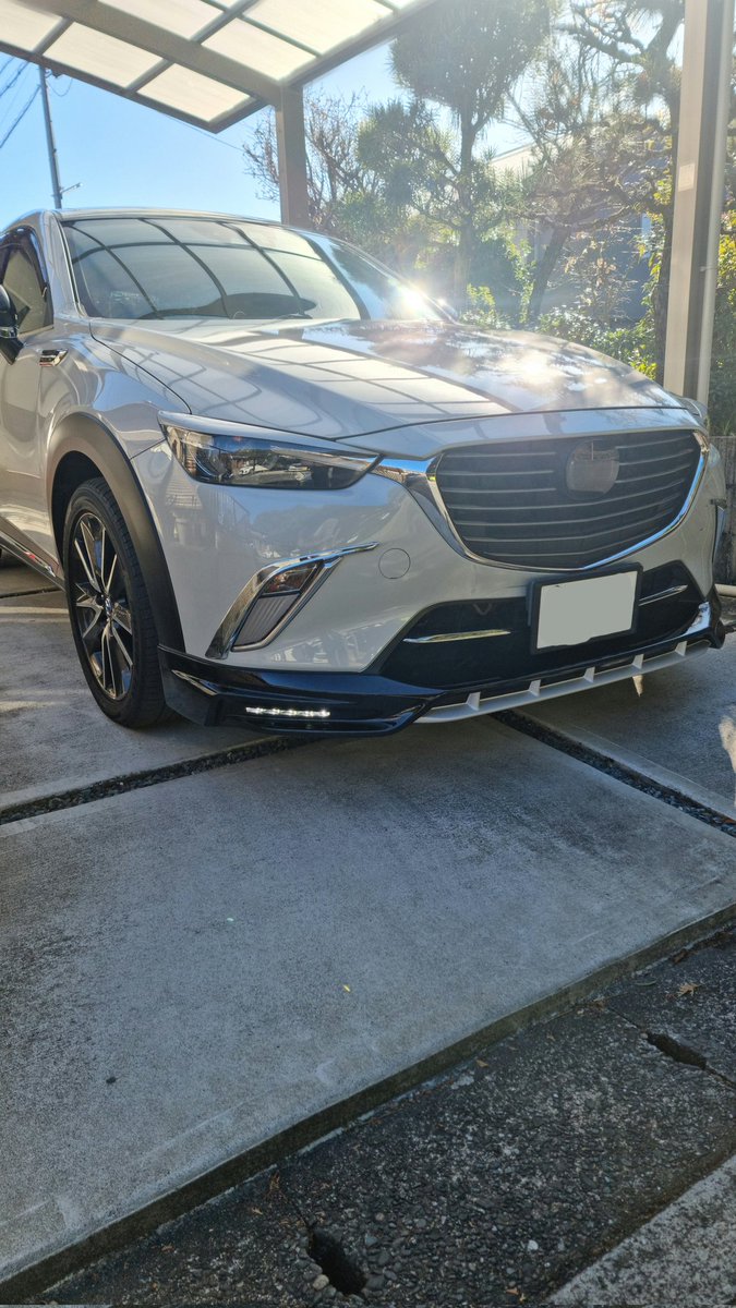 cx3damdエアロ装着