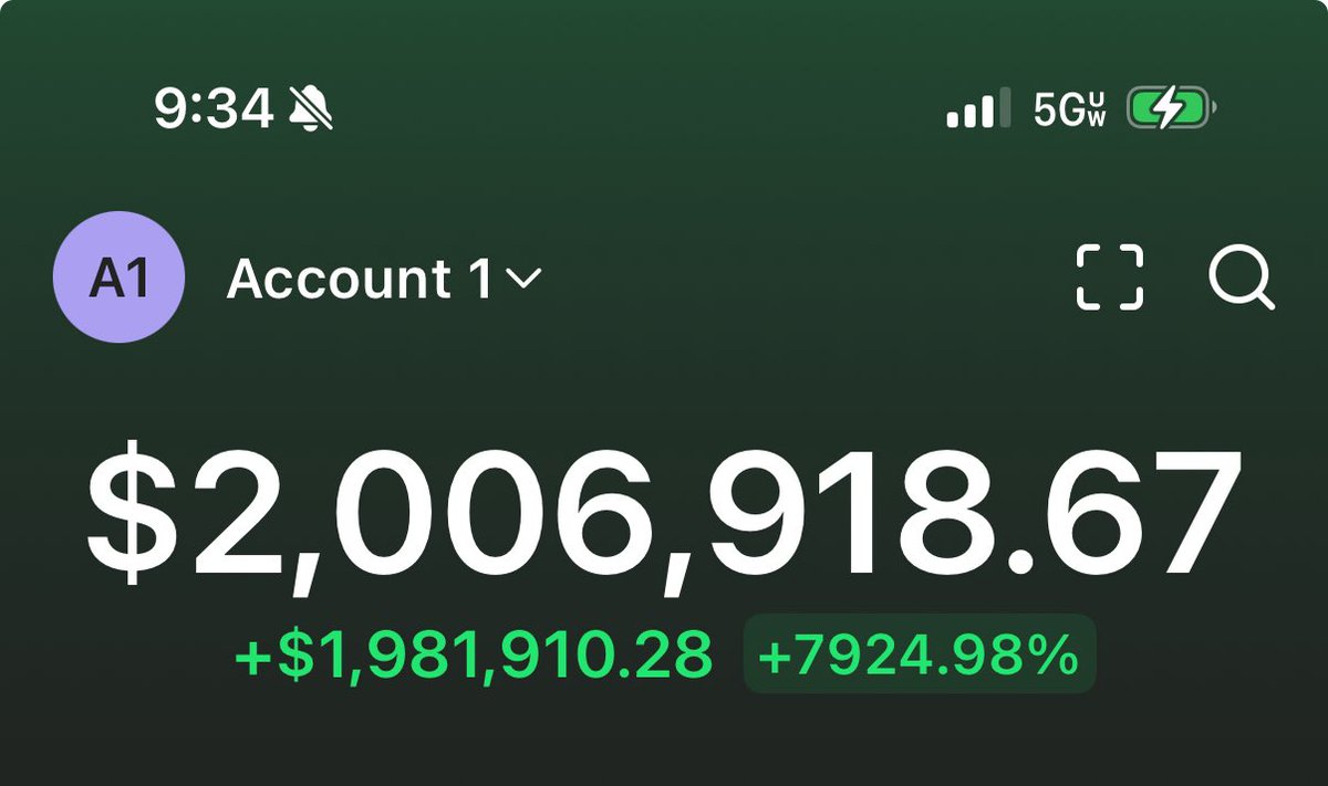 Not bad #jailstool       I don’t care if I get to 100 million tonight.   I’m not selling anytime soon.    That’s why it’s ripping.    I told you I’d hold and I’m holding. I hope all the crybabies sold already and all the Portnoy true believers are being rewarded.