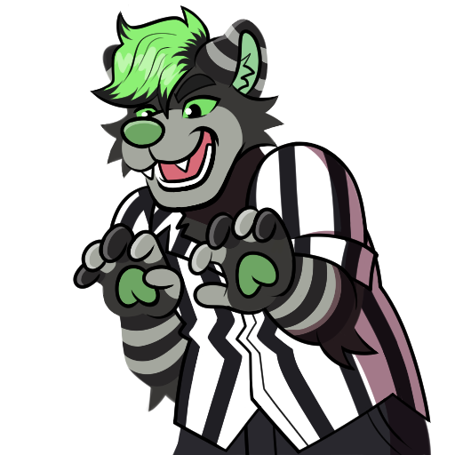 BlushingPJ's tweet photo. This sticker set features my friend @porblepubby's character Beejay giving the unsuspecting viewer a proper flossing. 😈 https://t.co/4aeguYbqyl