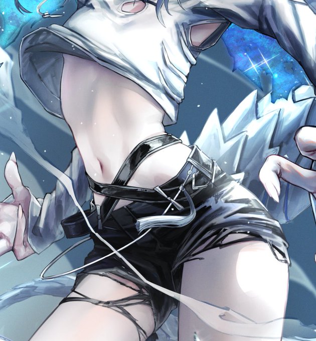 ご依頼で描いたお腹の肉感比較 