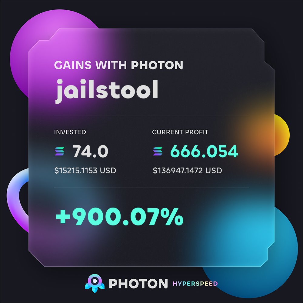 Road_to_Bitches's tweet image. RTB been locked in. PNL card sooooon

$jailstool $TST $BIGBALLS
#jailstool