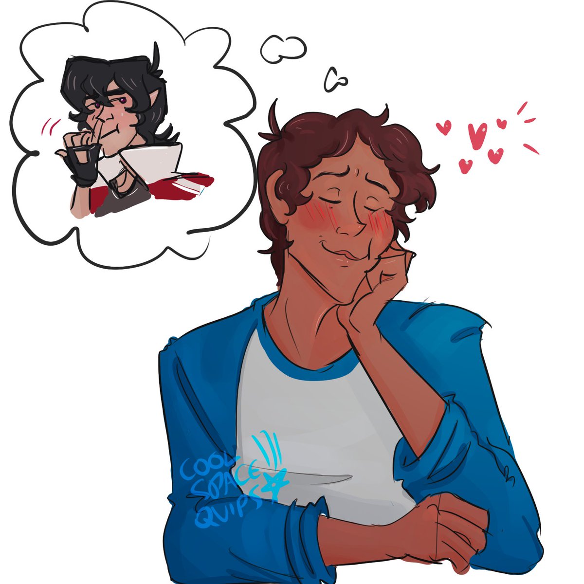 coolspacequips's tweet image. been a while, so here's a warmup lance/klance for #DrinkWriteDrawKlance 

forgive me not caring abt his hands, that's the Drink part lol