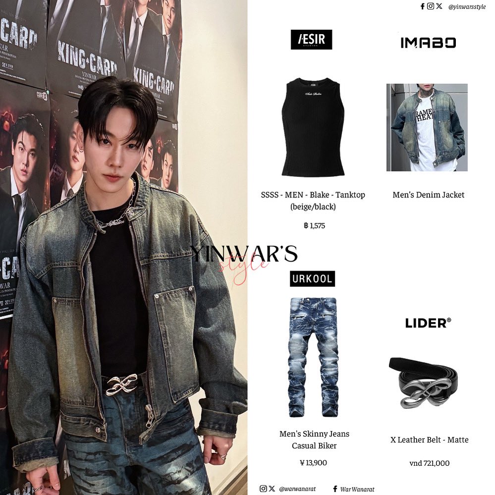 #warwear

[250208] #YinWarFMinPP
#warwanarat wears #aesirstudio #imabo #urkool #lider 

#YinWarKingCardFMinPhnomPenh

#yinwarstyle #yinwar #yinyin_anw #warwanarat #หยิ่นวอร์