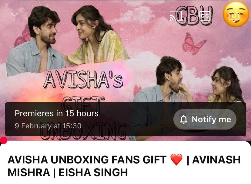 can't wait for 8PM. finally aaj CONTENTTT milega😭❤

#AvinashMishra #EishaSingh #Avisha
