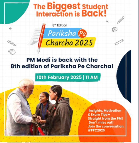 PM Modi’s #PPC2025 is your ultimate guide to acing exams and managing stress! Join the conversation on Feb 10 and take the first step toward success. <a href="/narendramodi/">Narendra Modi</a> <a href="/PMOIndia/">PMO India</a>