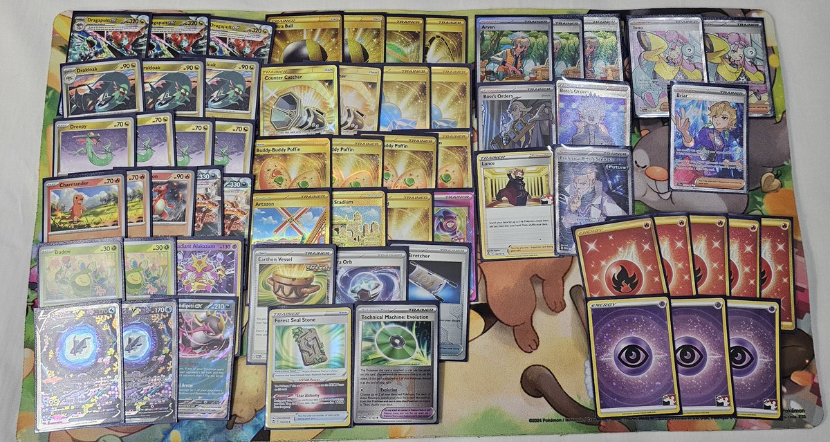 Top 512 at y Merida's Pokemon Regional

After a 4-0-1, I ended 4-3-1 😵‍💫

I played DragaZard, list felt good, had some bad matchups. But overall I'll give it another try.

Thanks to the homies <a href="/FernandoMonado/">Fernando Rodriguez</a>
<a href="/ElHuicho27/">Luis BMT</a> 
for trusting me and played the same 60.
