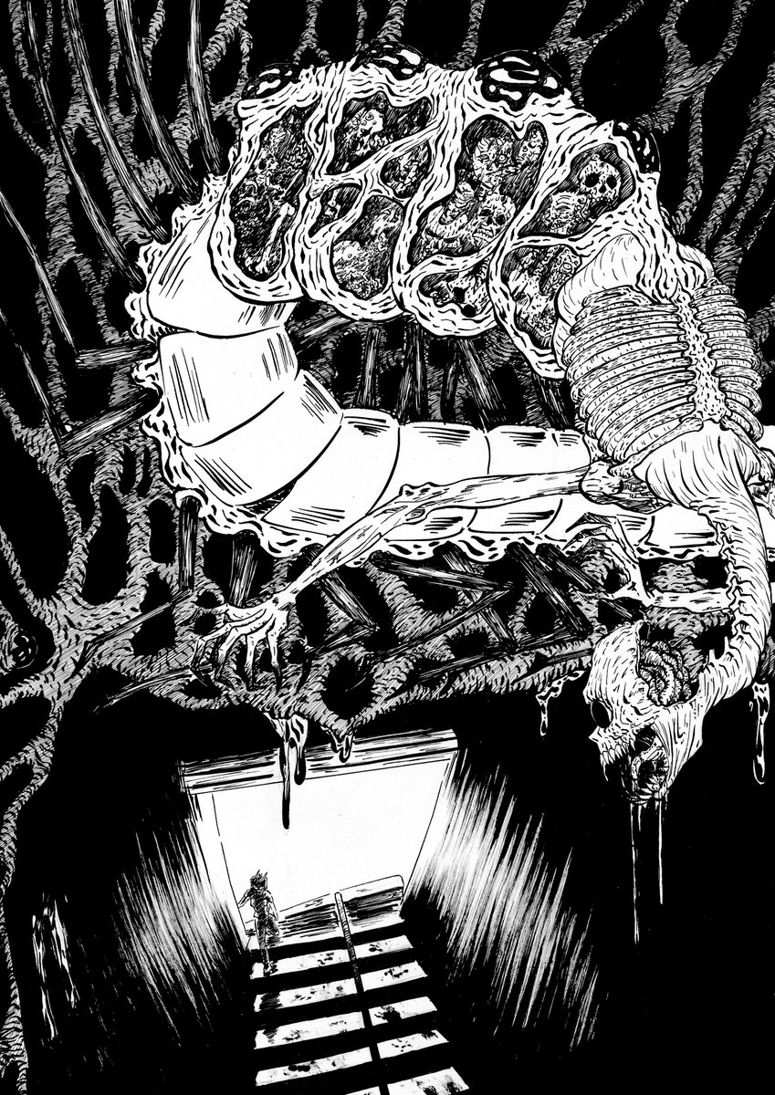 JaniceQuinteros's tweet photo. "36 Días - capitulo 01"                
Pag: 46-49
IG: janice_qw   
#36dias #if #tinta #plumilla #guerra #ink #nib #blackandwhite #war #apocalypse #drawing #ilustration #zombie #ペン先 #インク https://t.co/hlVLfIIoHK