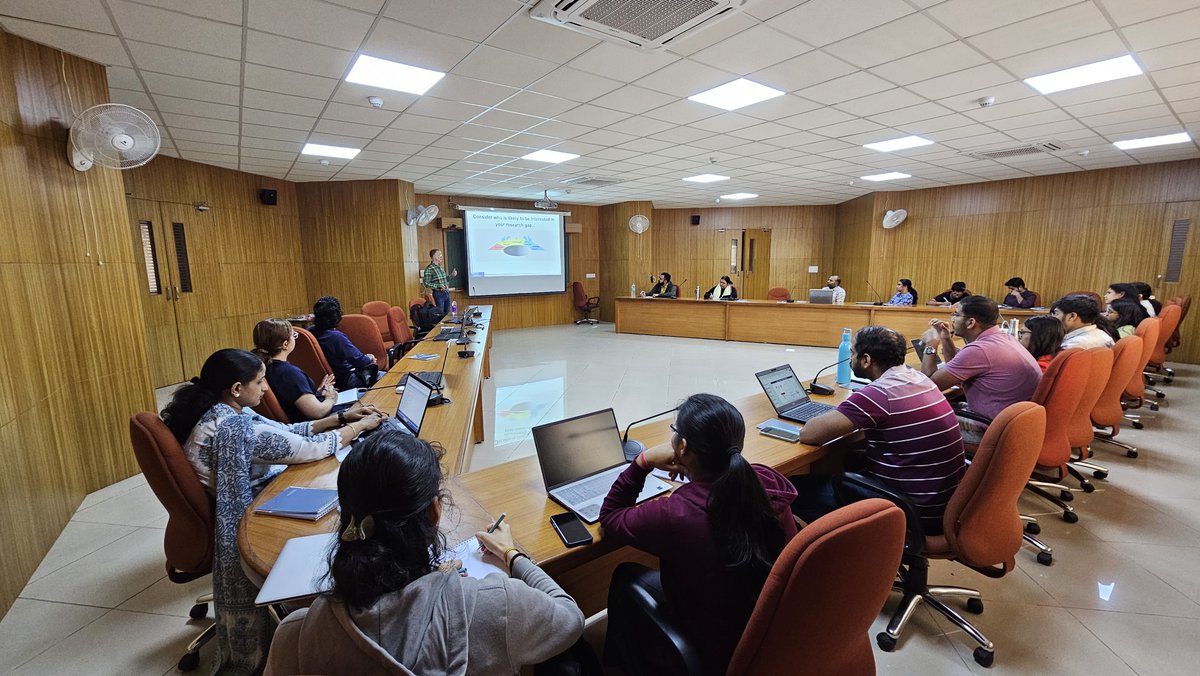 rohitkumarhg's tweet image. Successfully organized the ORG Science Communication &amp;amp; Grant Writing Workshop at @iiscbangalore!

📄 Writing scientific papers
💰 Crafting grant proposals
🎤 Delivering impactful presentations

Grateful to Dr. Andrew Moore for the insightful sessions!

#GrantWriting #Workshop