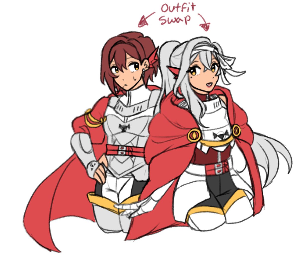 Double Gallantmon/Dukemon outfit swap :3