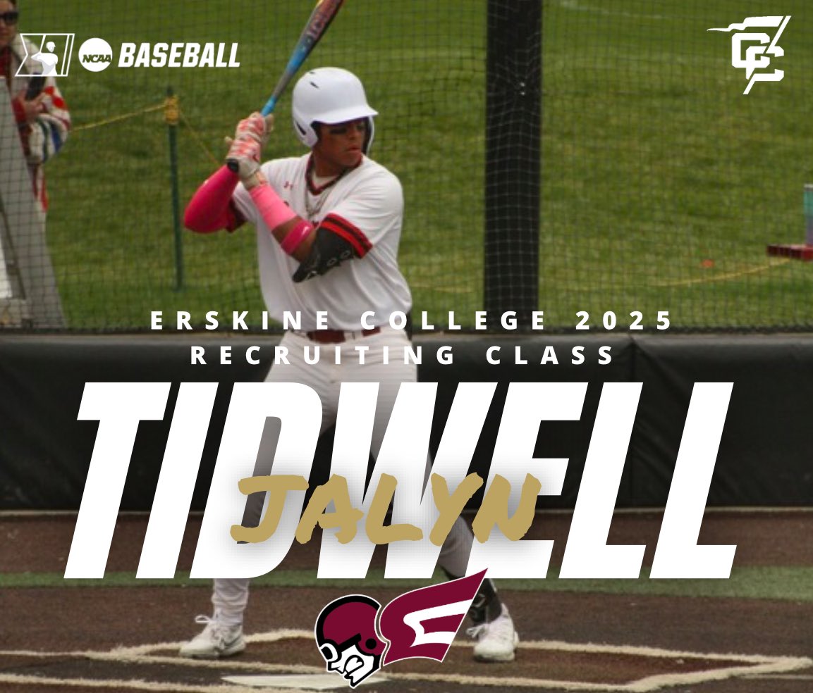 Jalyn Tidwell (@jalyn_tidwell) on Twitter photo I'm blessed to announce that I will be continuing my academics and athletic career at Erskine College. #AGTG #flyingfleet <a href="/CoachCroc/">Mark Crocco Jr.</a> <a href="/CoachJPrince12/">Jimmy Prince</a> <a href="/scottybateman28/">Scotty Bateman</a> <a href="/FleetBaseball/">Erskine College Baseball</a> <a href="/ACBaseball1967/">Carroll Baseball</a> <a href="/CBGScoutTeam/">CBG Scout Team</a> I'm blessed to announce that I will be continuing my academics and athletic career at Erskine College. #AGTG #flyingfleet <a href="/CoachCroc/">Mark Crocco Jr.</a> <a href="/CoachJPrince12/">Jimmy Prince</a> <a href="/scottybateman28/">Scotty Bateman</a> <a href="/FleetBaseball/">Erskine College Baseball</a> <a href="/ACBaseball1967/">Carroll Baseball</a> <a href="/CBGScoutTeam/">CBG Scout Team</a>
