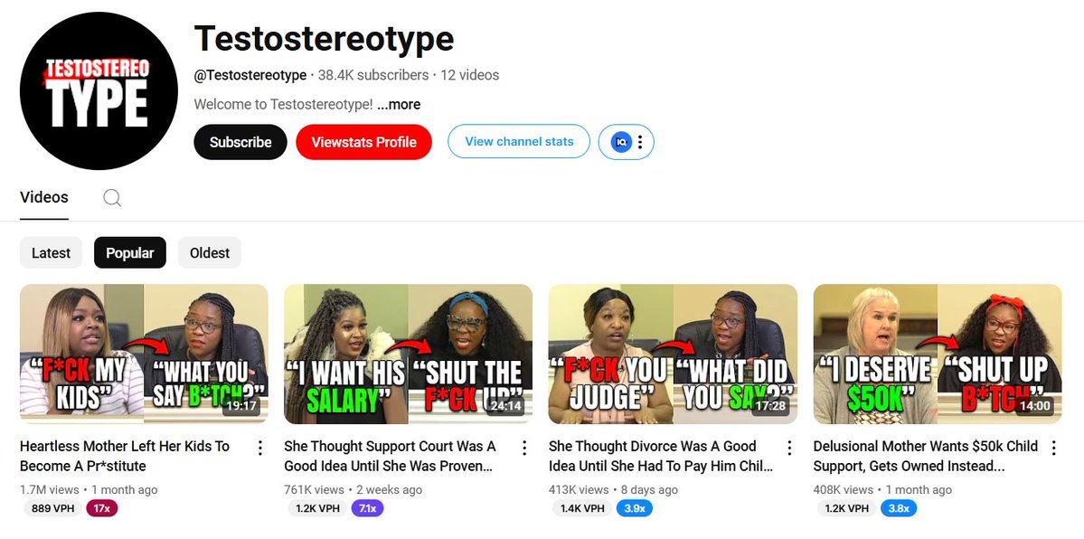 Faceless YouTube Channel Made over $20k in the past 28 days:

Court Show Niche 🧐

10 videos / month
4,000,000 views a month (so far)
~ $5 rpm (earnings per 1k views)
Channel was started a month ago. 🤯 These videos are super easy to produce.