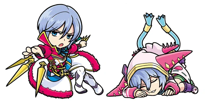 そういえばこれも追加衣装のだ!Bフルフルの絵は今でも気に入ってる出来 #フルフル転生日 