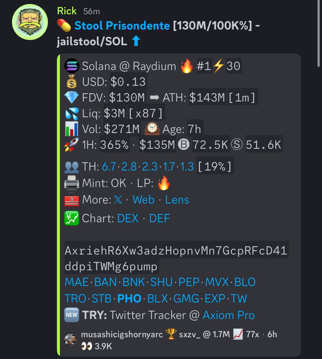 Sxzvv_'s tweet photo. #jailstool 1.7m - 140m @stoolpresidente 
#bigballs 76k -  60 m 

Generational day 🎲 https://t.co/tP8IkxWsT8