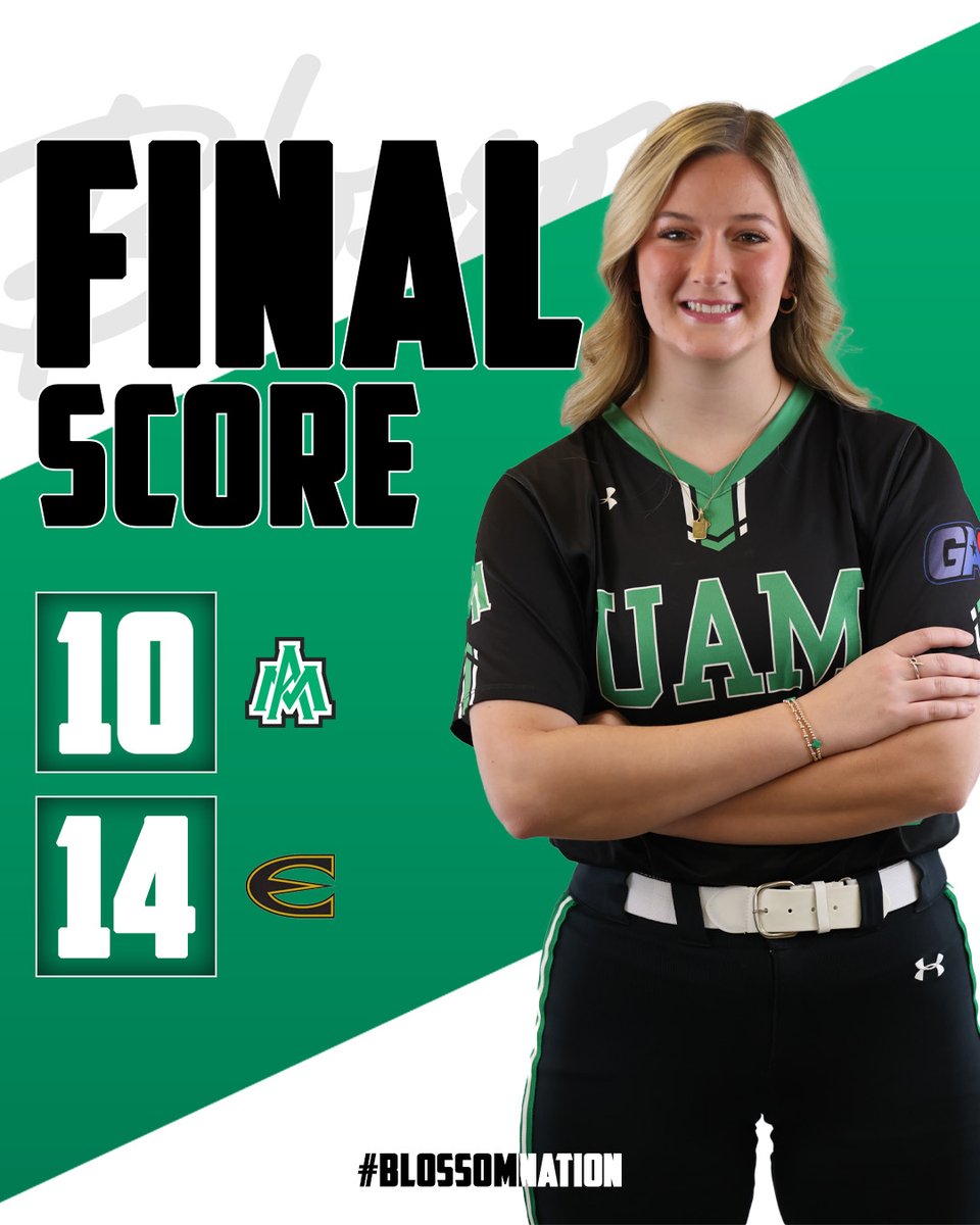 Final scores from today's games against Truman State and Emporia State 🥎

#BlossomNation